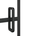 Miniatyrbillede 8 af 9: foldbar bruseafskærmning 100x140 cm sikkerhedsglas sort