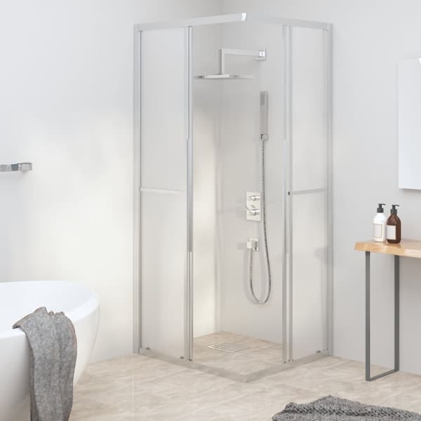 brusekabine 90x70x180 cm matteret sikkerhedsglas