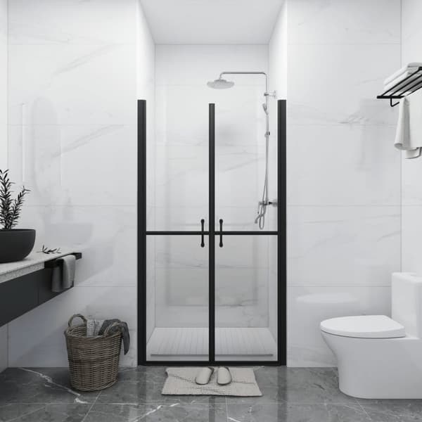 brusedør (88-91)x190 cm klart sikkerhedsglas