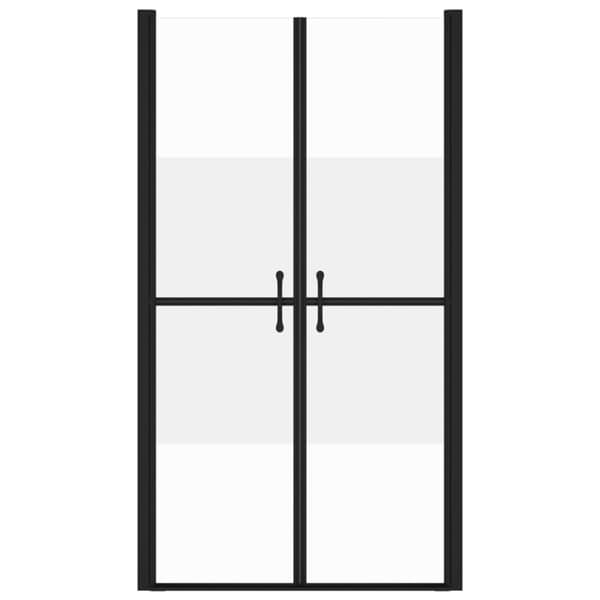 brusedør (88-91)x190 cm sikkerhedsglas delvist matteret