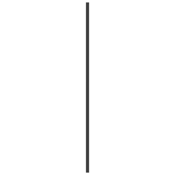 foldbar brusevæg 3 paneler 130x130 cm sikkerhedsglas sort