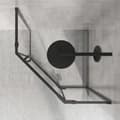 Miniatyrbillede 5 af 11: Brusekabine Rea DIAMOND Sort MAT 90x90