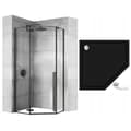 Miniatyrbillede 10 af 11: Brusekabine Rea DIAMOND Sort MAT 90x90