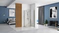 Miniatyrbillede 11 af 11: Brusekabine Rea DIAMOND Sort MAT 90x90