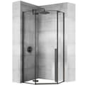 Miniatyrbillede 1 af 11: Brusekabine Rea DIAMOND Sort MAT 90x90
