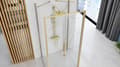 Miniatyrbild 5 av 11: Väggdusch REA Rapid Slide Brush Gold 110x80