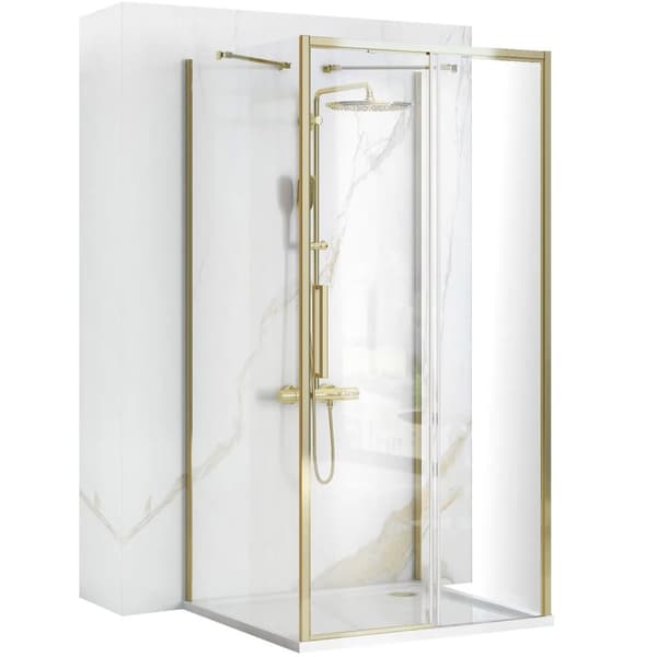 Vægdusch REA Rapid Slide Gold 130x80