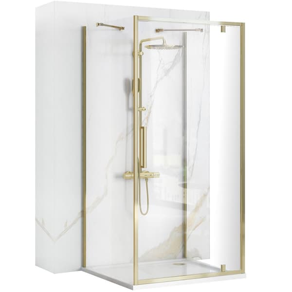 Vægdusch REA Rapid Swing Gold 100x80