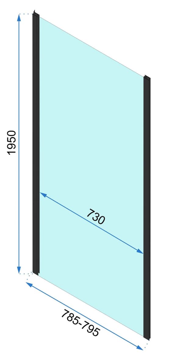 Suihkukulma REA Rapid Fold 100x100