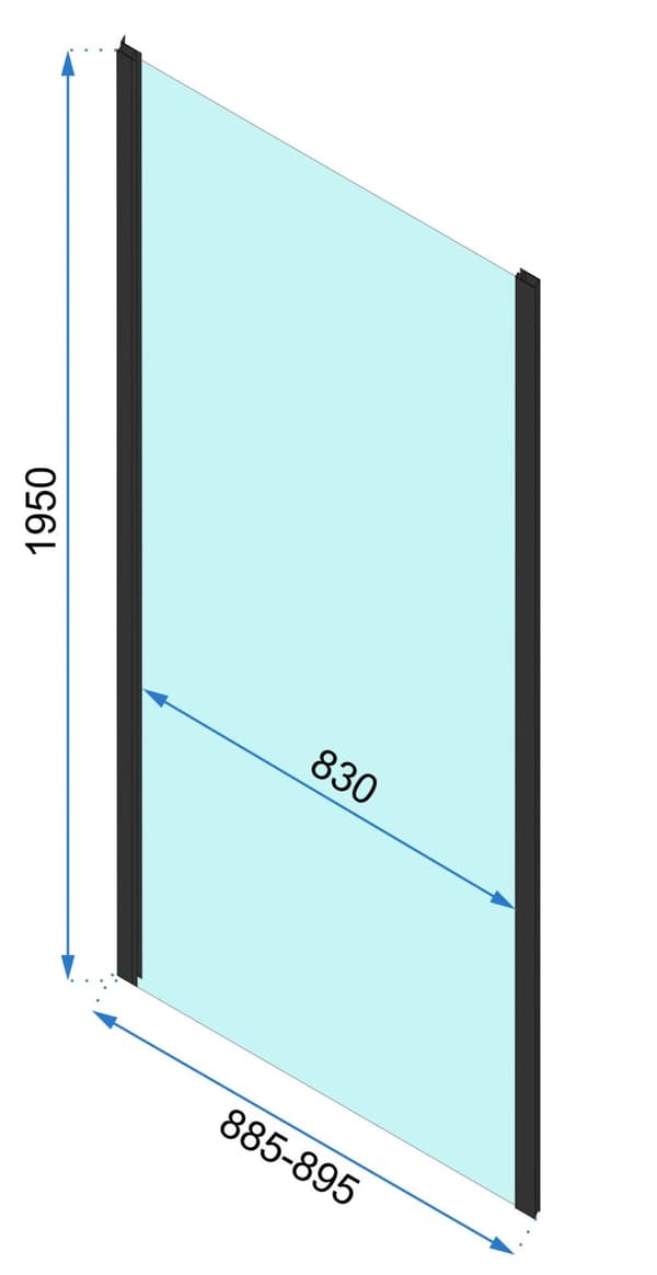 Suihkukulma REA Rapid Fold 100x100