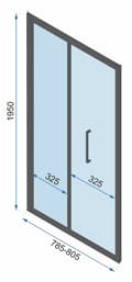 Pikkukuva 6 / 11: Suihkukulma REA Rapid Fold 100x80