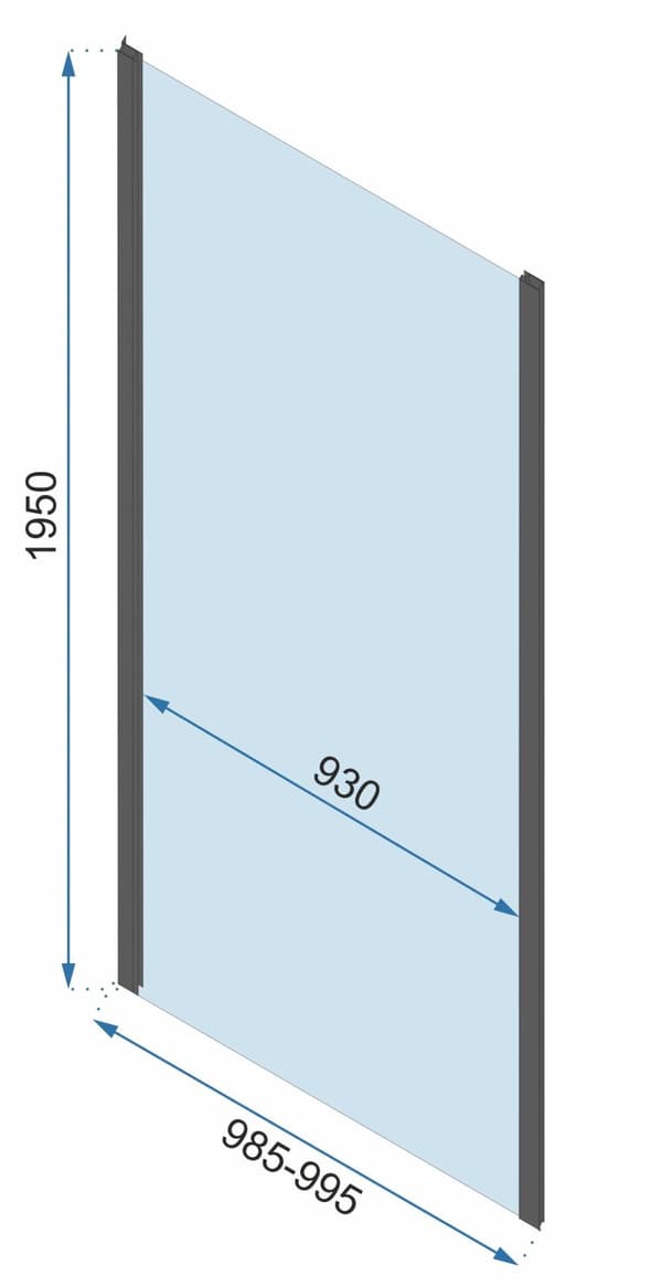 Suihkukulma REA Rapid Fold 90x100