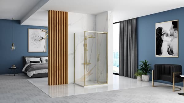 Brusekabine REA Rapid Fold Gold 90x100