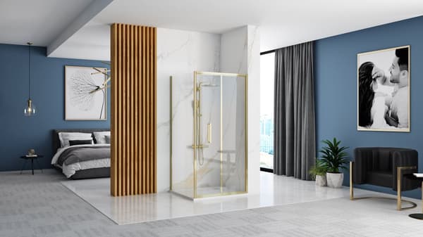 Brusekabine REA Rapid Fold Gold 90x80