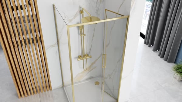 Brusekabine REA Rapid Fold Gold 90x80