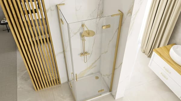 Brusekabine REA Hugo Double Gold Brush 80x100