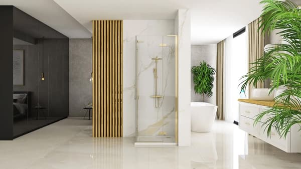 Brusekabine REA Hugo Double Gold Brush 80x90
