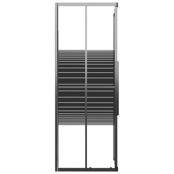 Suihkukaappi raidallinen ESG 80x80x180 cm musta
