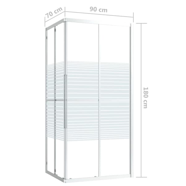 Suihkukaappi ESG 90x70x180 cm