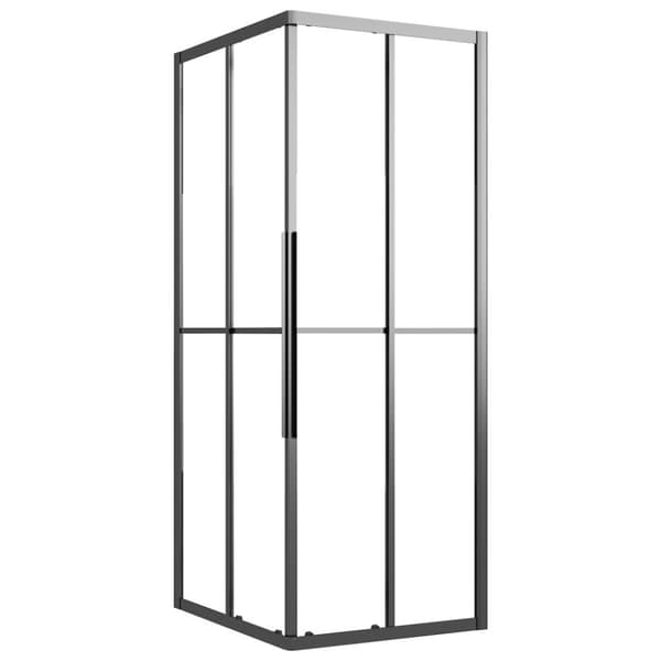 brusekabine 90x70x180 cm halvmatteret sikkerhedsglas
