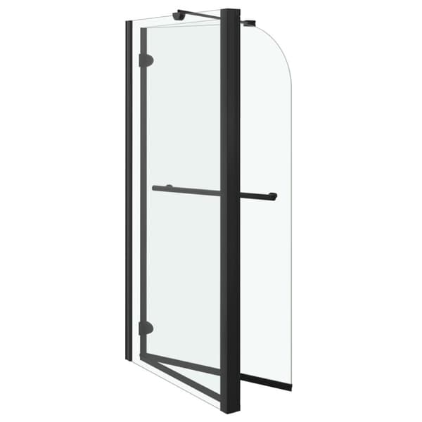 vidaXL Taittuva suihkukaappi ESG 120x68x130 cm musta -  Suihkuovet & -kulmat