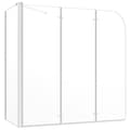 Pikkukuva 3 / 10: vidaXL Kylpyammeen seinä 120x69x130 cm karkaistu lasi läpinäkyvä -  Suihkuovet & -kulmat