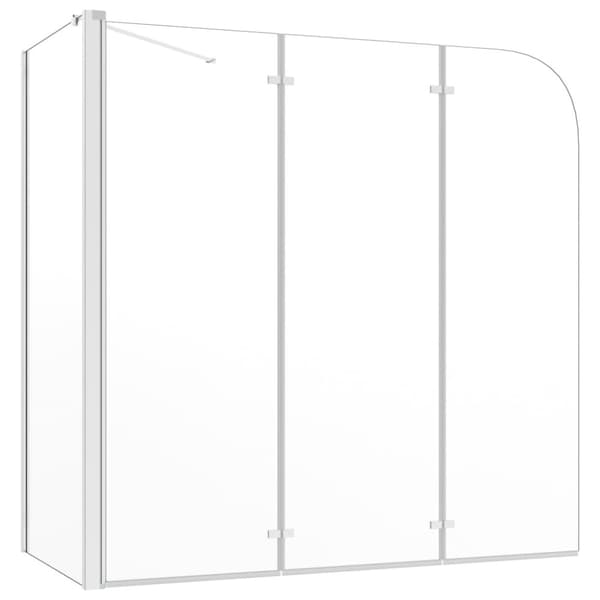vidaXL Kylpyammeen seinä 120x69x130 cm karkaistu lasi läpinäkyvä -  Suihkuovet & -kulmat