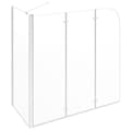 Pikkukuva 5 / 10: vidaXL Kylpyammeen seinä 120x69x130 cm karkaistu lasi läpinäkyvä -  Suihkuovet & -kulmat