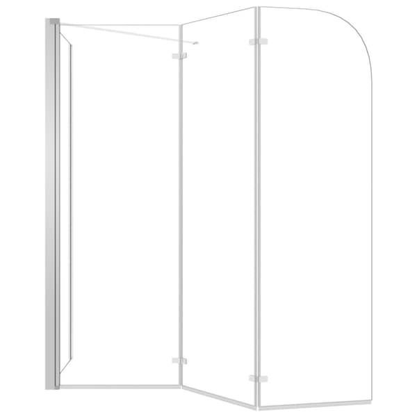 vidaXL Kylpyammeen seinä 120x69x130 cm karkaistu lasi läpinäkyvä -  Suihkuovet & -kulmat
