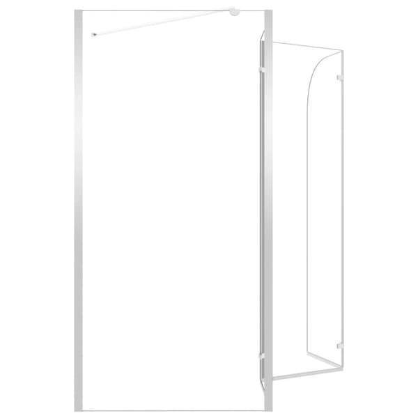 vidaXL Kylpyammeen seinä 120x69x130 cm karkaistu lasi läpinäkyvä -  Suihkuovet & -kulmat