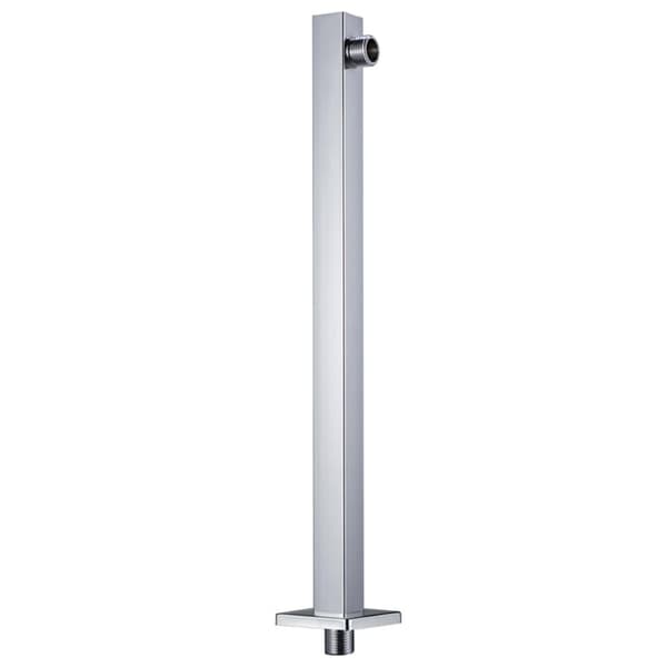 vidaXL støttestang til bruser 40 cm firkantet rustfrit stål 201 sølv -  Brusedøre & -kabiner