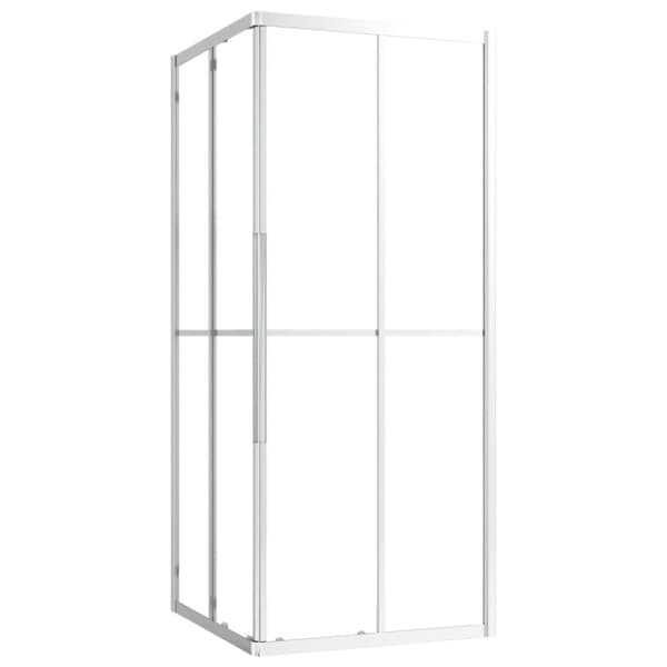 vidaXL brusekabine 80x80x180 cm sikkerhedsglas -  Brusedøre & -kabiner