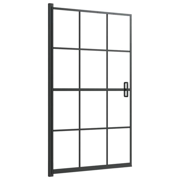 vidaXL Suihkuseinä ESG 80x140 cm musta - Suihkuovet & -kulmat
