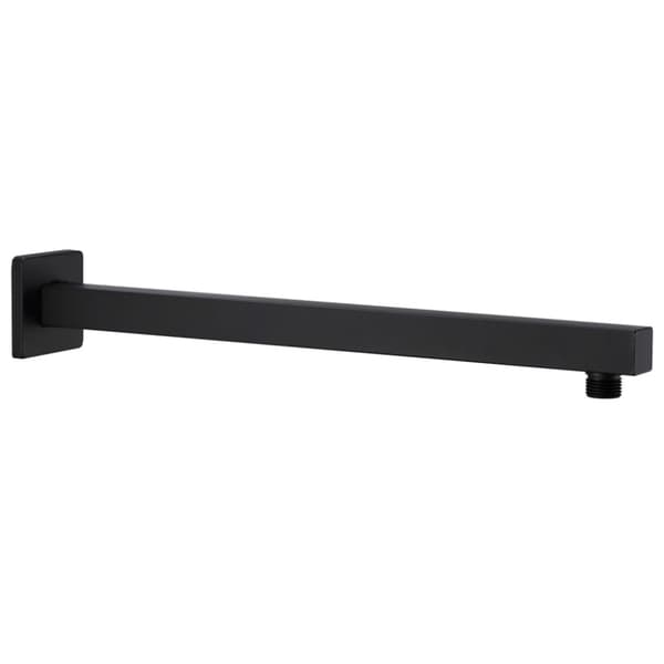 vidaXL støttestang til bruser 40 cm firkantet rustfrit stål 201 sort - Brusedøre & -kabiner