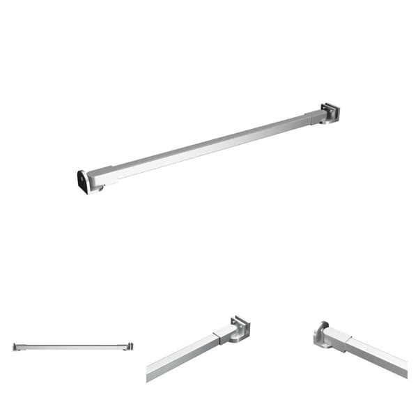 The Living Store støttestang til brusevæg 47,5 cm rustfrit stål - Brusedøre & -kabiner