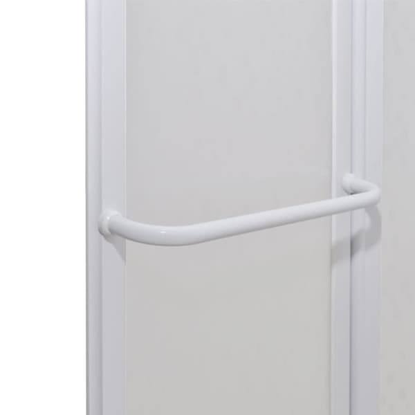 Bad Skærm 140 x 168 cm 7 Foldbare Paneler med håndklædeholder -  Brusedøre & -kabiner