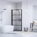 Miniatyrbillede 2 af 7: Brusedør 81 x 195 cm hærdet glas sort - Brusedør - Brusedøre - Home & Living