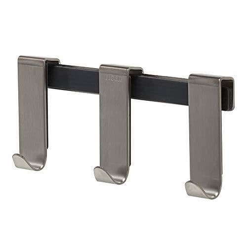 Tiger Basic duschkabinkrokar, borstat rostfritt stål, One Size, 6-8 mm