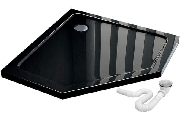 AXIN CHROM KABIN 90x90 + DIAMOND VIT TRÅG