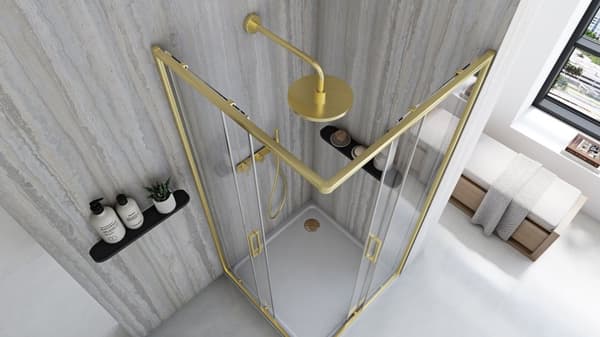 CITY BORSTAD GULD KABIN + SAVOY VIT TRÅG 90x90