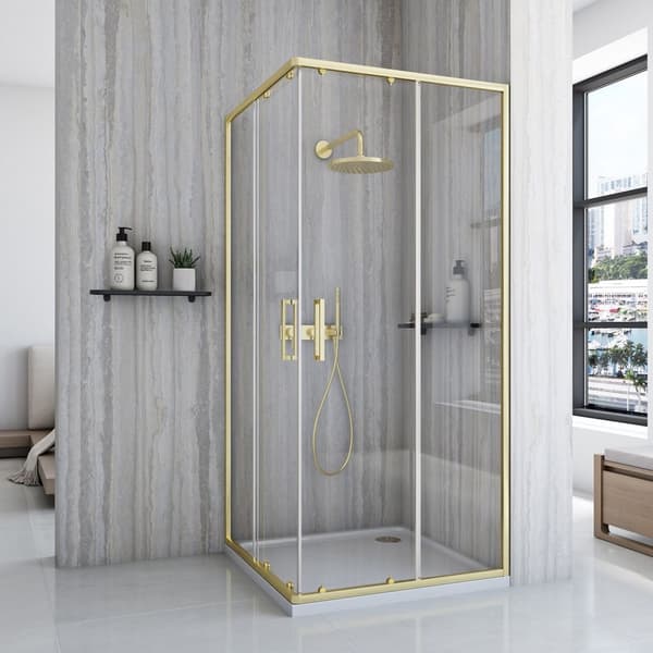 CITY BORSTAD GULD KABIN + SAVOY VIT TRÅG 90x90