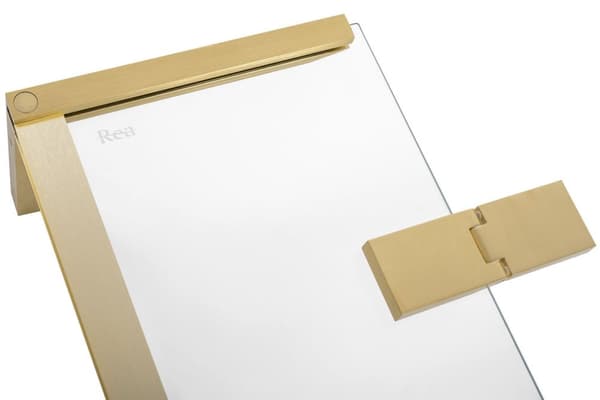 HUGO BØRSTET GULD BRUSEKABINE 100x80