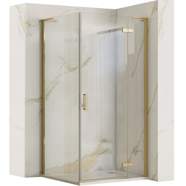 HUGO BORSTAD GULD DUSCHKABIN 90x90