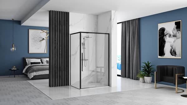 SOLAR BLACK 80x100 + SAVOY SORT BRUSEKABINE
