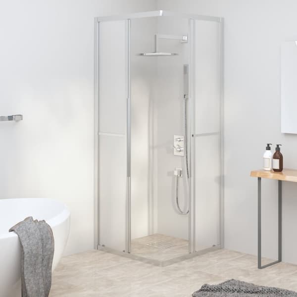 brusekabine 70x70x180 cm matteret sikkerhedsglas