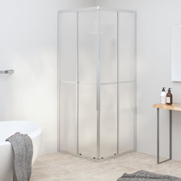brusekabine 70x70x180 cm matteret sikkerhedsglas