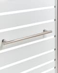 Miniatyrbilde 6 av 8: Dusj- og Badevegg med Dører Sølv Transparent og Frostet Herdet Glass med Aluminium og Rustfritt Still 140 x 120 cm Justerbar Minimalistisk