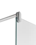 Miniatyrbilde 4 av 7: Dusjvegg Sølv Herdet Glass Våtrom Baderom Uten Dør 90 x 190 cm Moderne Design