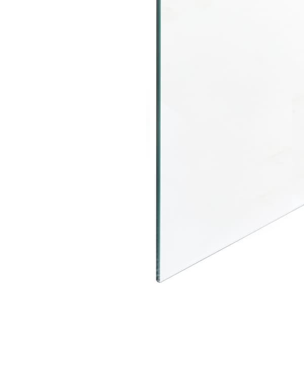 Dusjvegg Sølv Herdet Glass Våtrom Bad Dørløs Avskjerming 100 x 190 cm