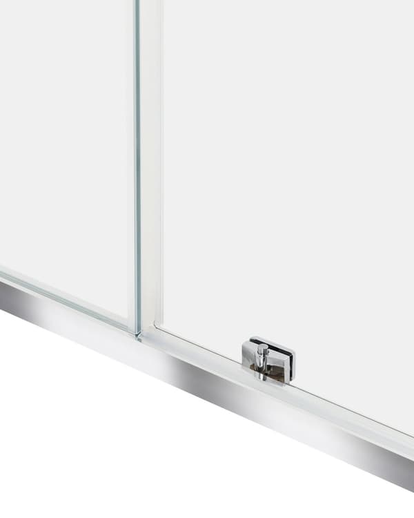 Brusehjørne Sølv Hærdet glas Aluminiumsramme Enkeltdør 80x100x185cm Moderne design